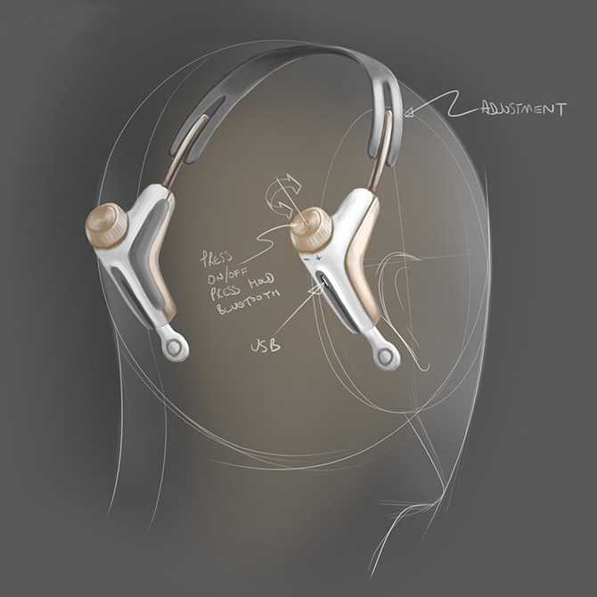 Modius - Weightloss Headband Concept sketch 4